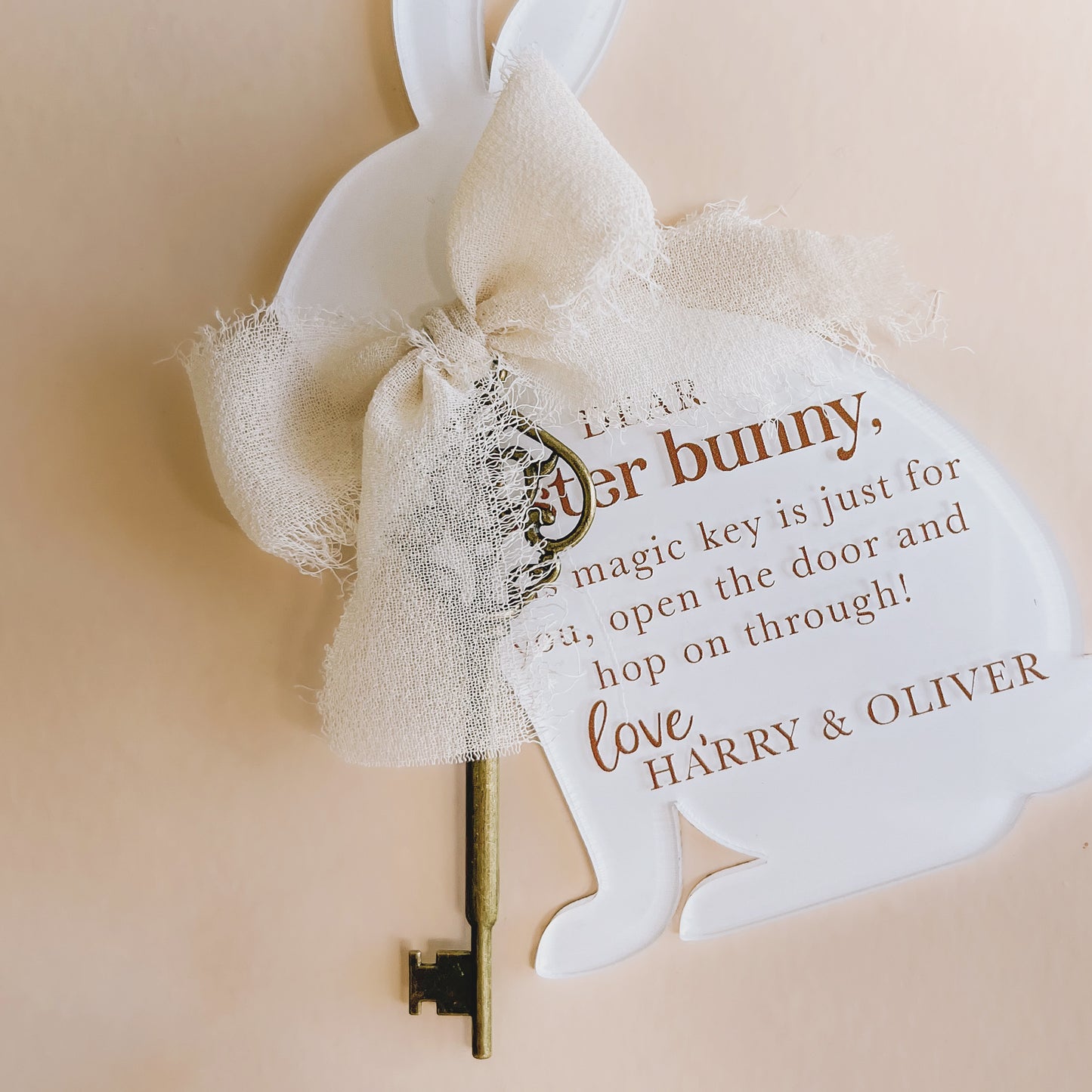 EASTER BUNNY KEY | Multiple Colour or Pattern Choices
