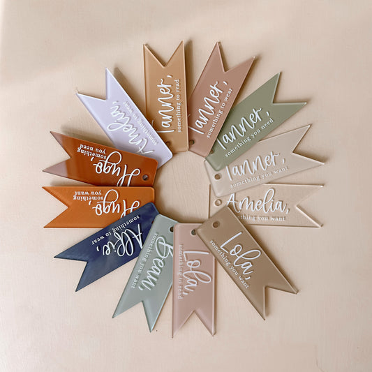 MINDFUL GIFT TAGS SET | Personalised | Multiple Colour Options