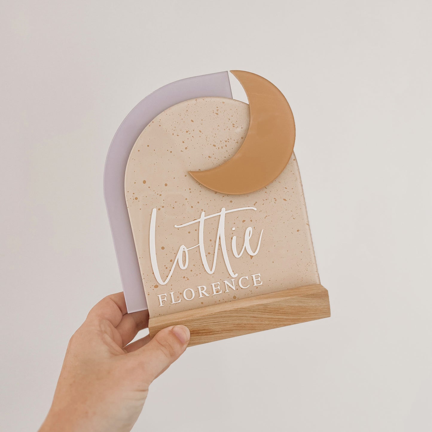 PERSONALISED Double Arch + MOON | Multiple Colour + Pattern Options