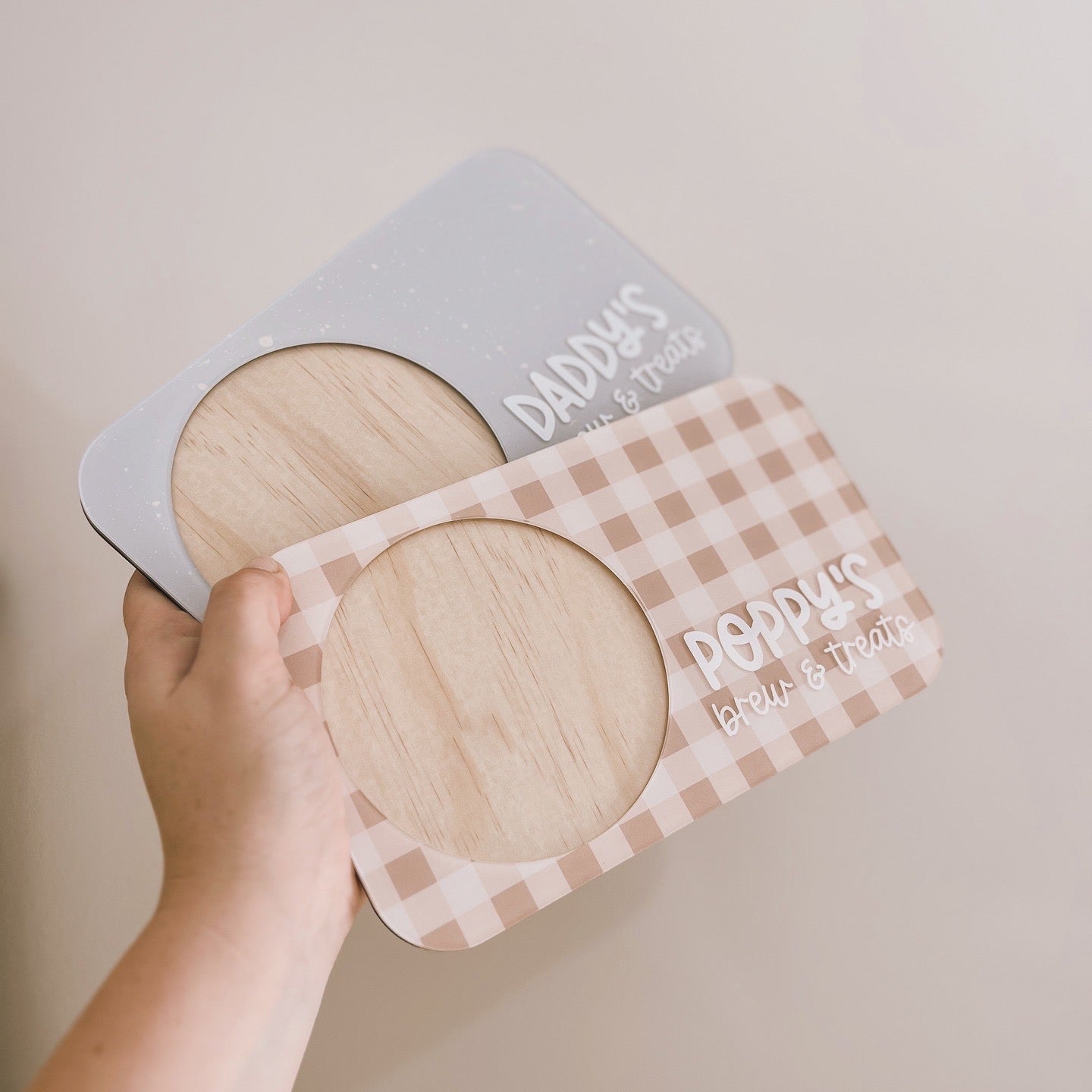 COFFEE/TEA TRAY | Personalised | Multiple Text, Colour & Pattern Choices