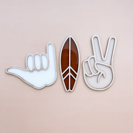 SET OF 3 MIXED | Wall Shapes | Multiple Colour Options