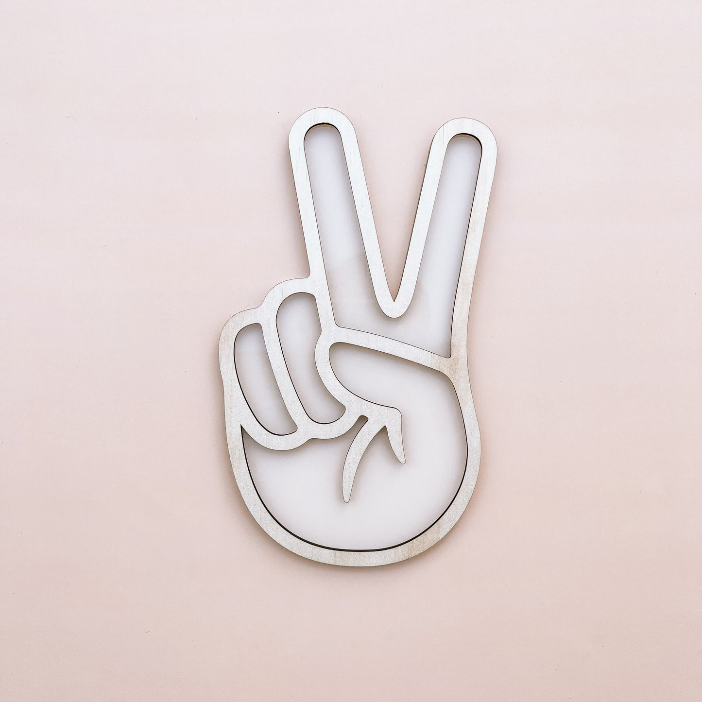 PEACE HAND | Wall Shape | Multiple Colour Options