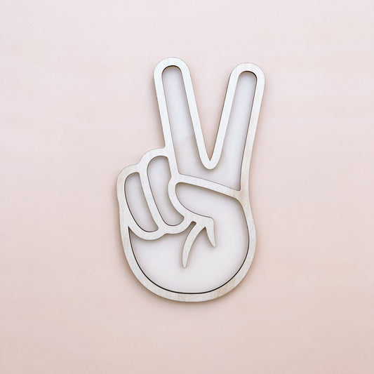 PEACE HAND | Wall Shape | Multiple Colour Options