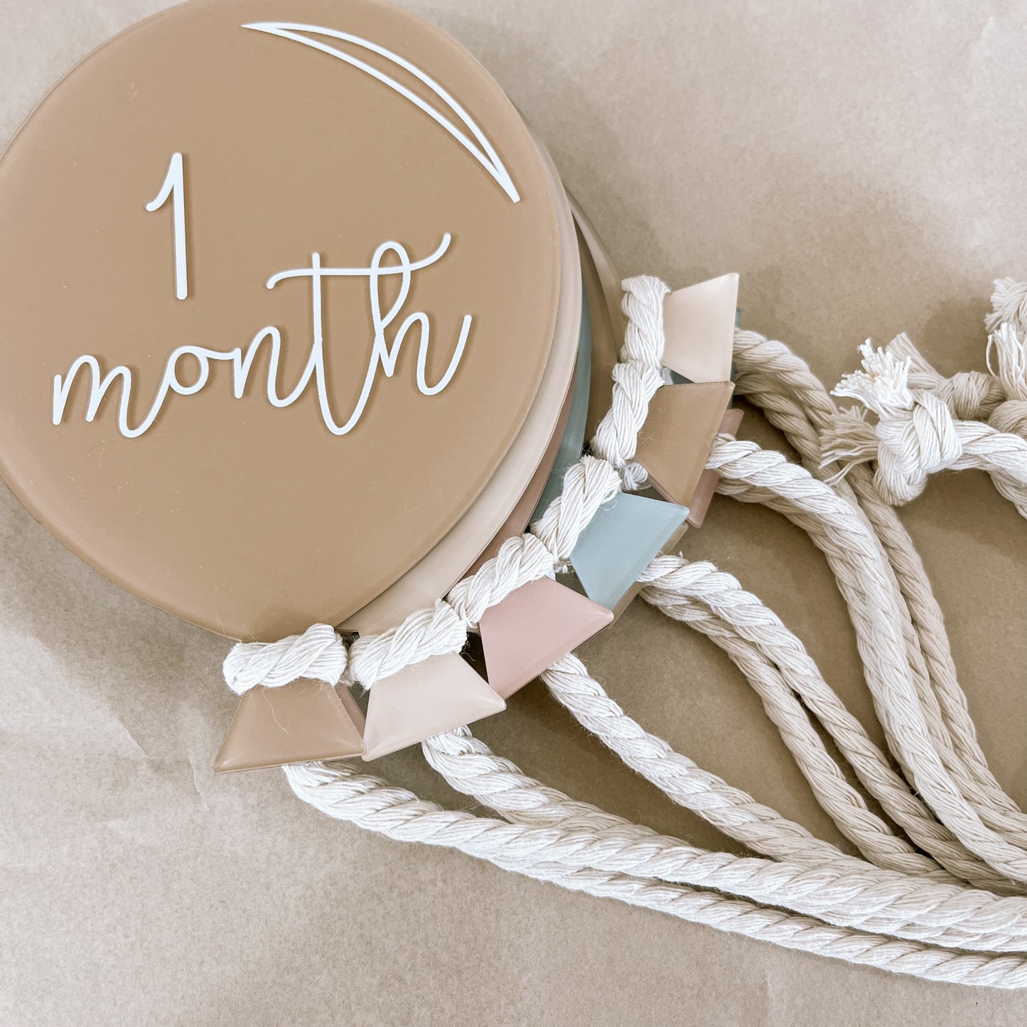 BALLOONS Acrylic Milestone Set | Multiple Colourway Choices