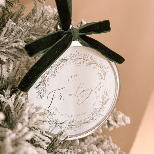 Family Names Christmas Ornament | Personalised | Customisable