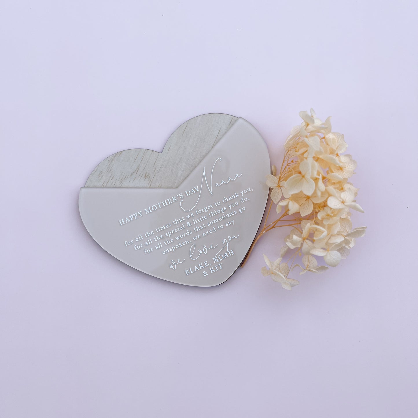 GIFT CARD HOLDER - HEART | Personalised | Multiple Colour Options