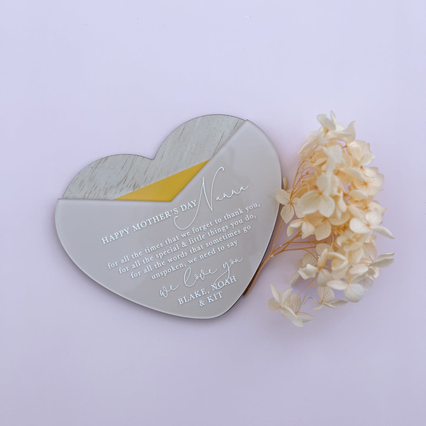 GIFT CARD HOLDER - HEART | Personalised | Multiple Colour Options