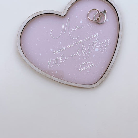 HEART TRINKET TRAY | Personalised | Multiple Colour Options
