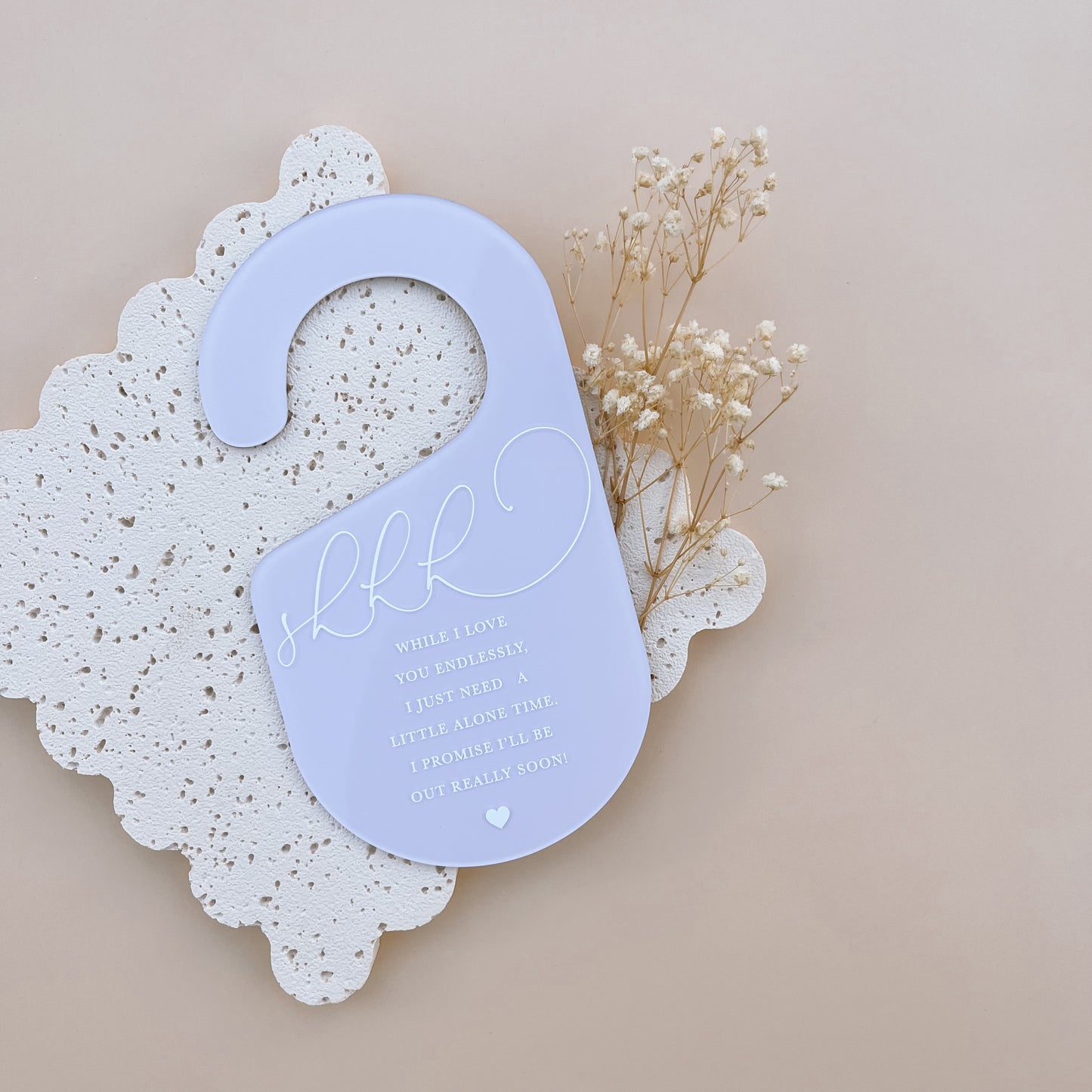'Mummy Me Time' DOOR HANGER | Multiple Colour or Pattern Choices