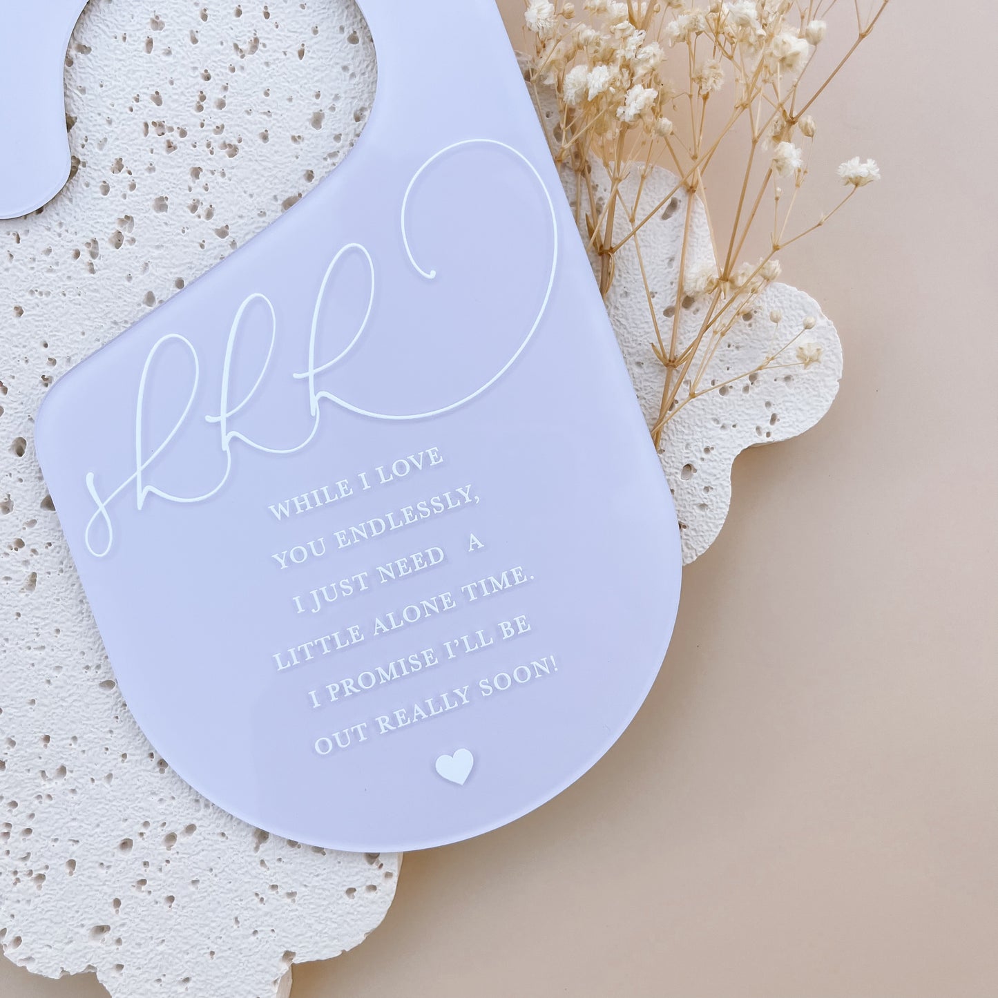 'Mummy Me Time' DOOR HANGER | Multiple Colour or Pattern Choices