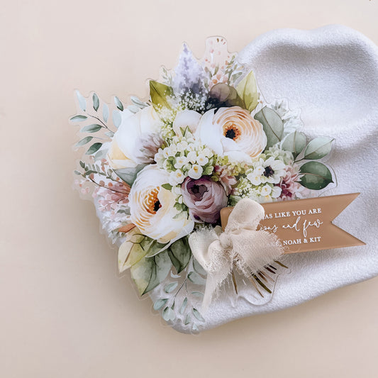 BOUQUET FRIDGE MAGNET | Personalised Tag