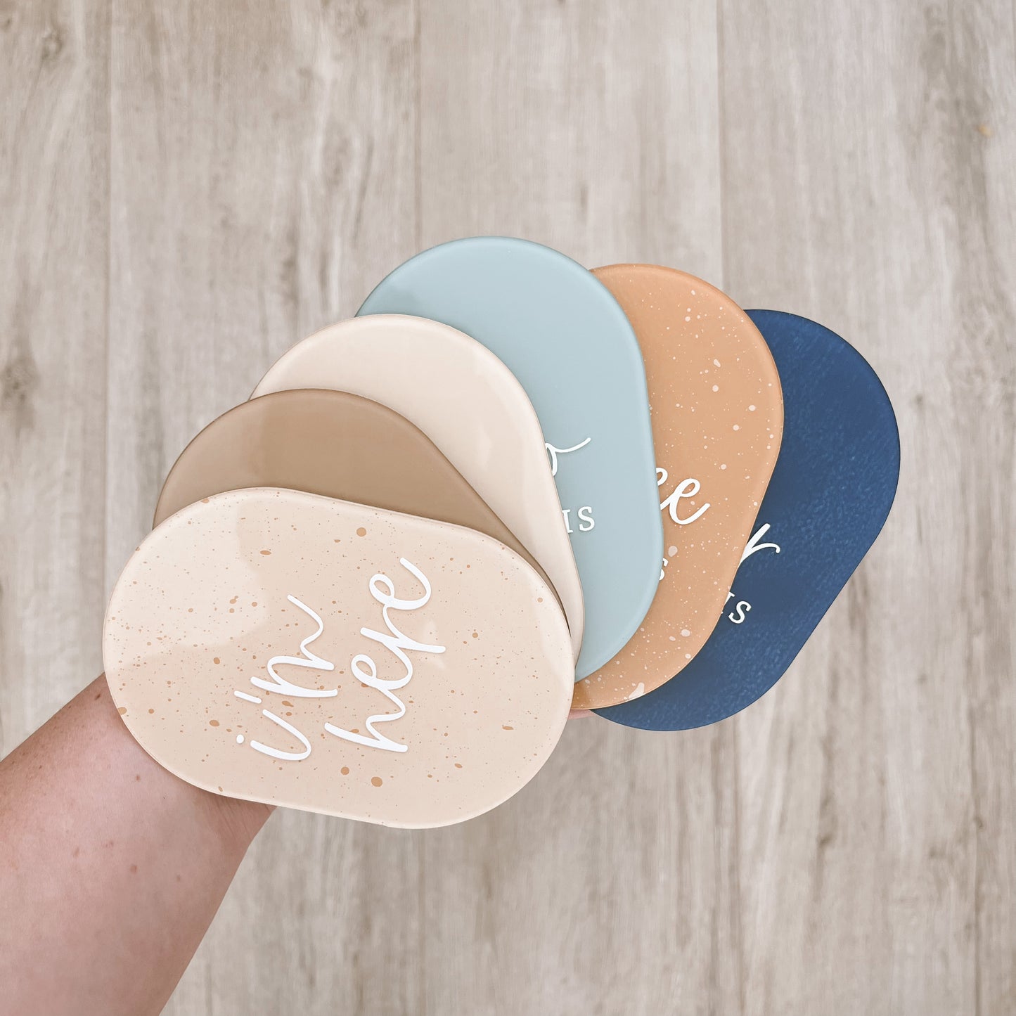 OVAL Acrylic Milestone Set | Multiple Colourway Choices