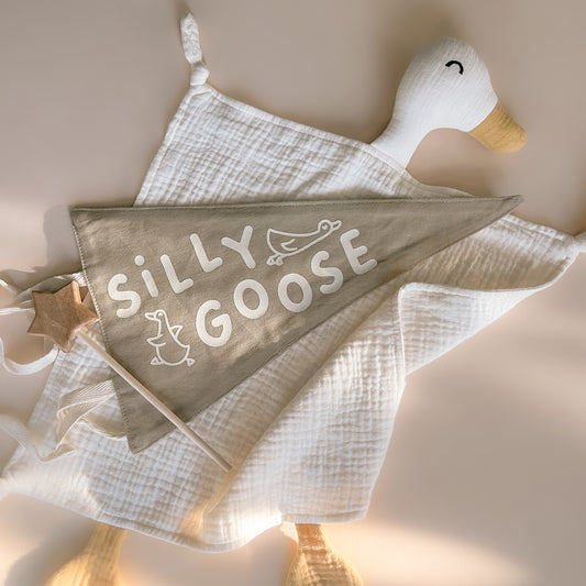 FABRIC PENNANT FLAG - Silly Goose | 4 Colour Options