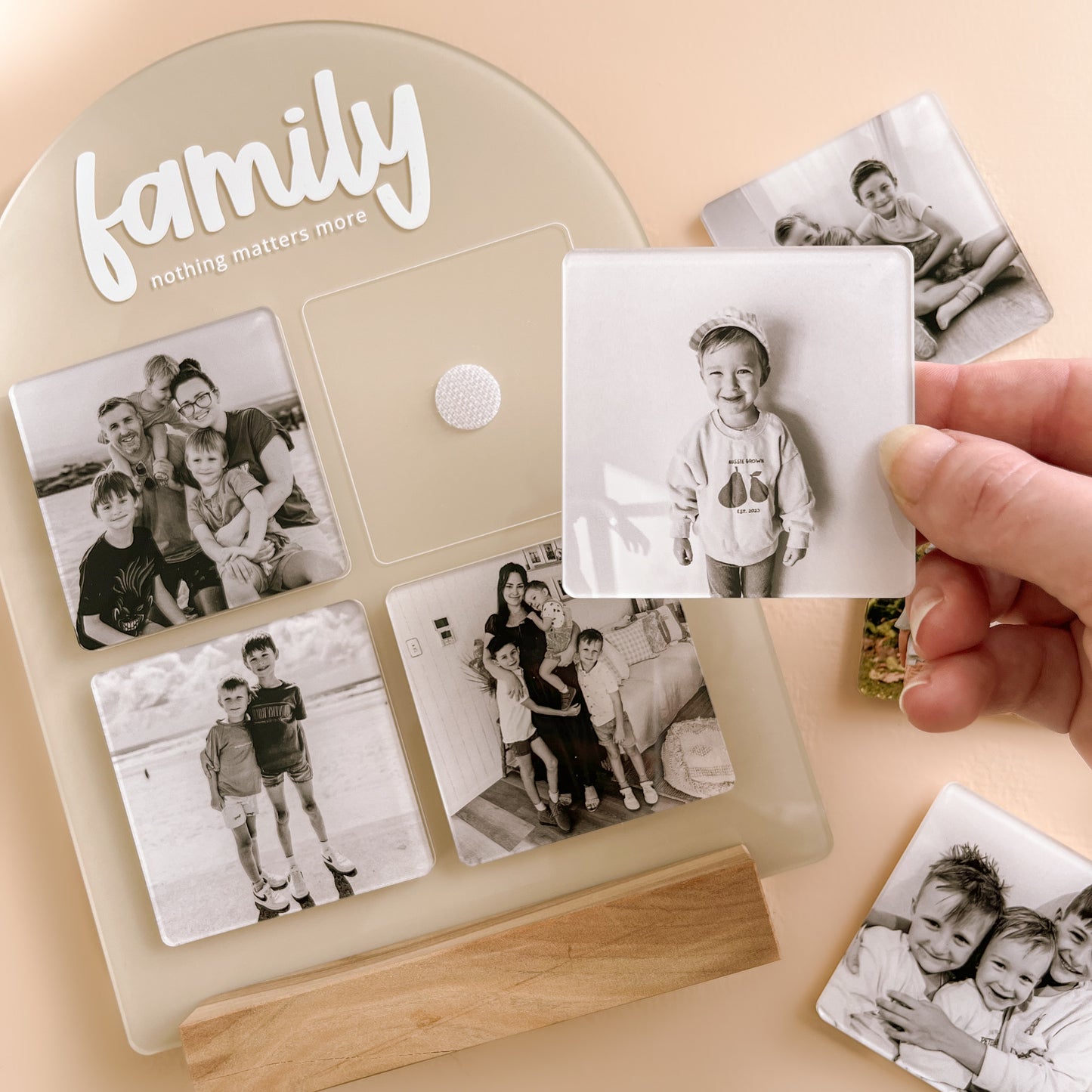 Interchangeable Photo Arch Plaque + Stand | Customisable