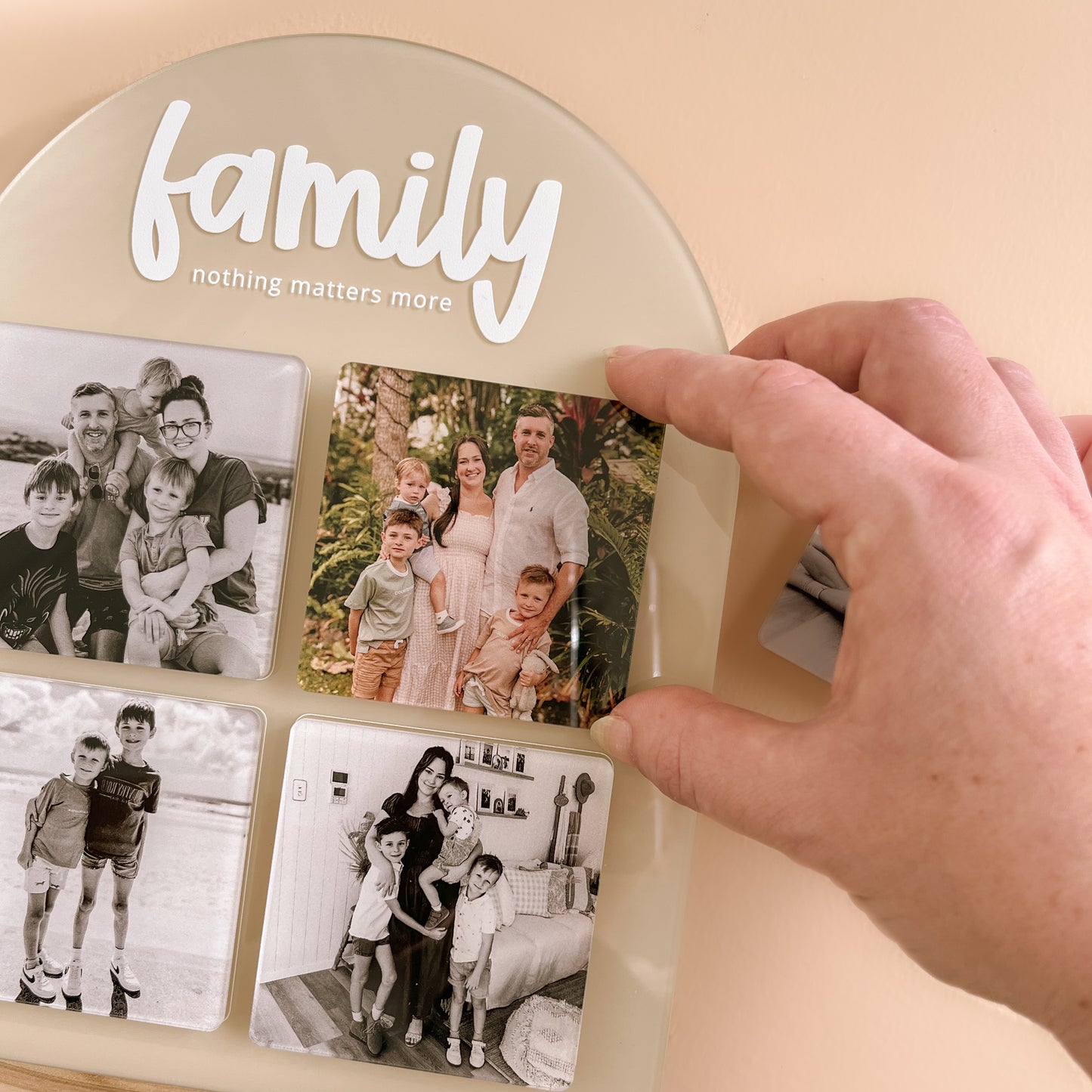 Interchangeable Photo Arch Plaque + Stand | Customisable