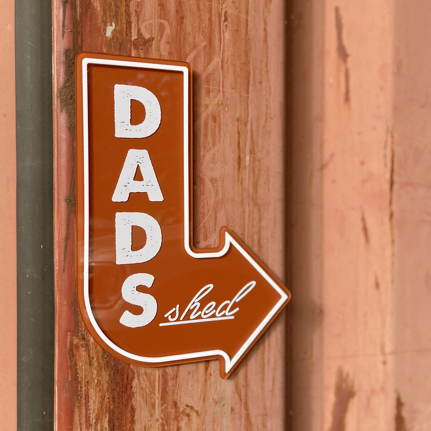 Dad's Shed Arrow Sign | Customisable Father's Day Gift