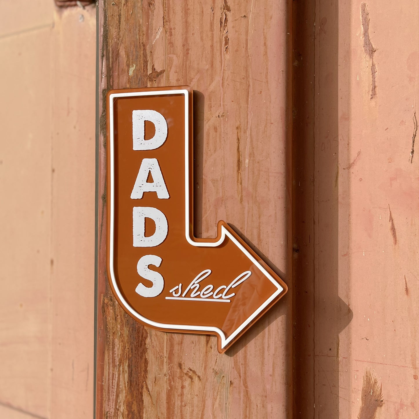 Dad's Shed Arrow Sign | Customisable Father's Day Gift