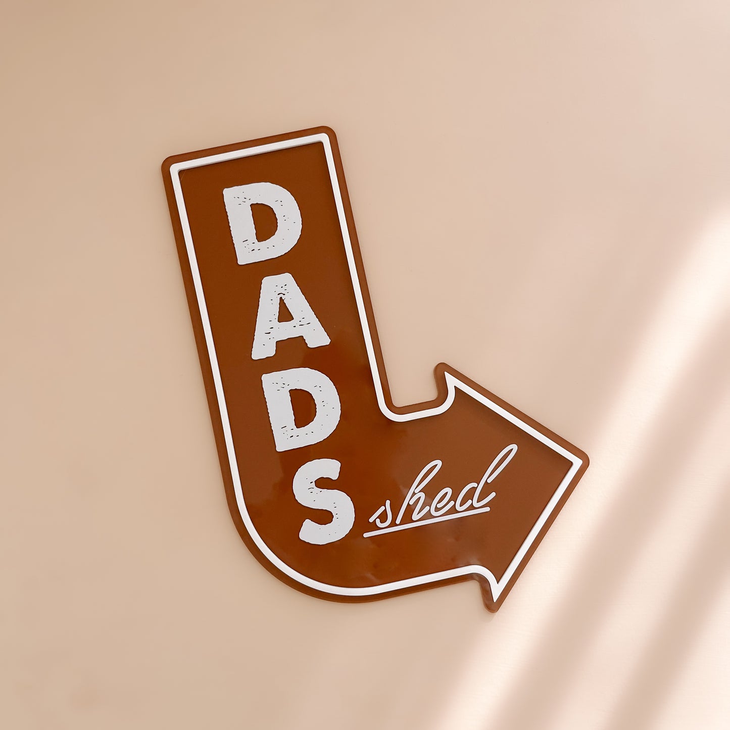 Dad's Shed Arrow Sign | Customisable Father's Day Gift