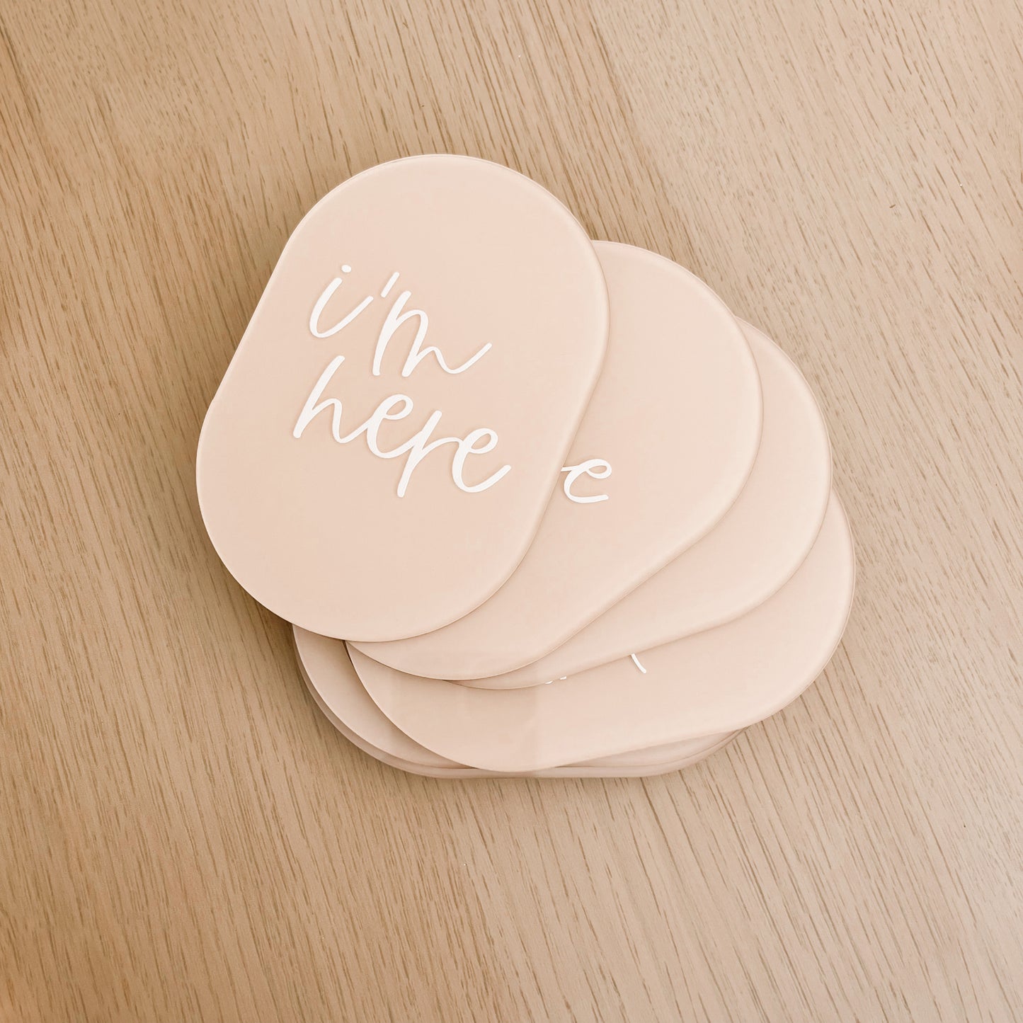 OVAL Acrylic Milestone Set | Multiple Colourway Choices
