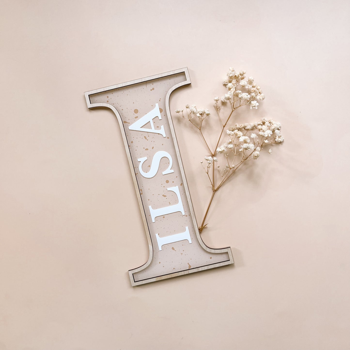 Letter Name Plaque | PERSONALISED | Multiple Colour + Pattern Options