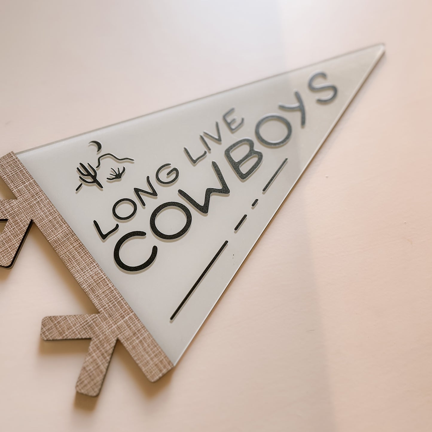 LONG LIVE COWBOYS PENNANT FLAG | Multiple Customisation Options
