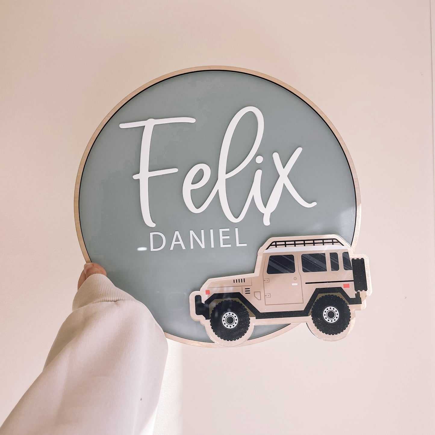 PICTURE Name Plaque | PERSONALISED | 2 SIZES | Multiple Colour Options