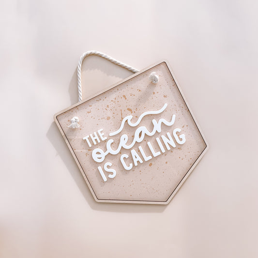 THE OCEAN IS CALLING | Wall Banner | Multiple Colour Options