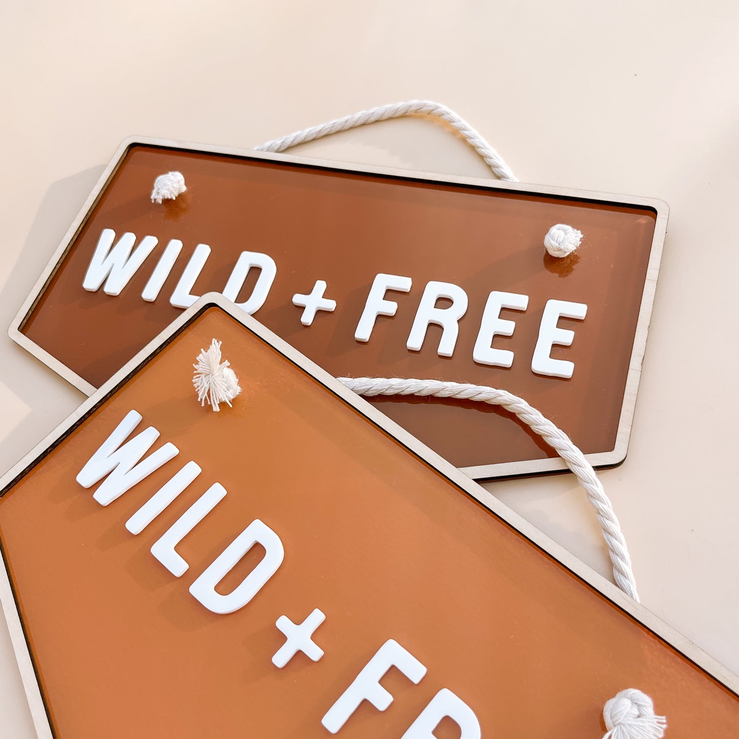 WILD + FREE | Wall Banner | Multiple Colour Options