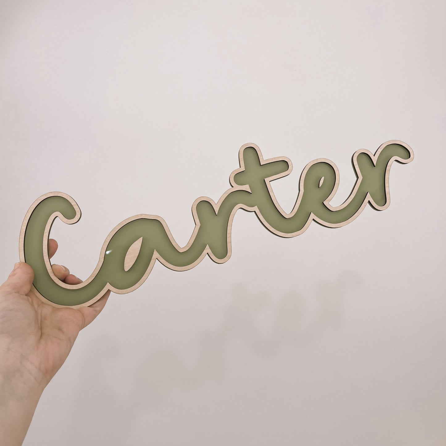PERSONALISED NAME PLAQUE | Wall Script | Multiple Colour Options
