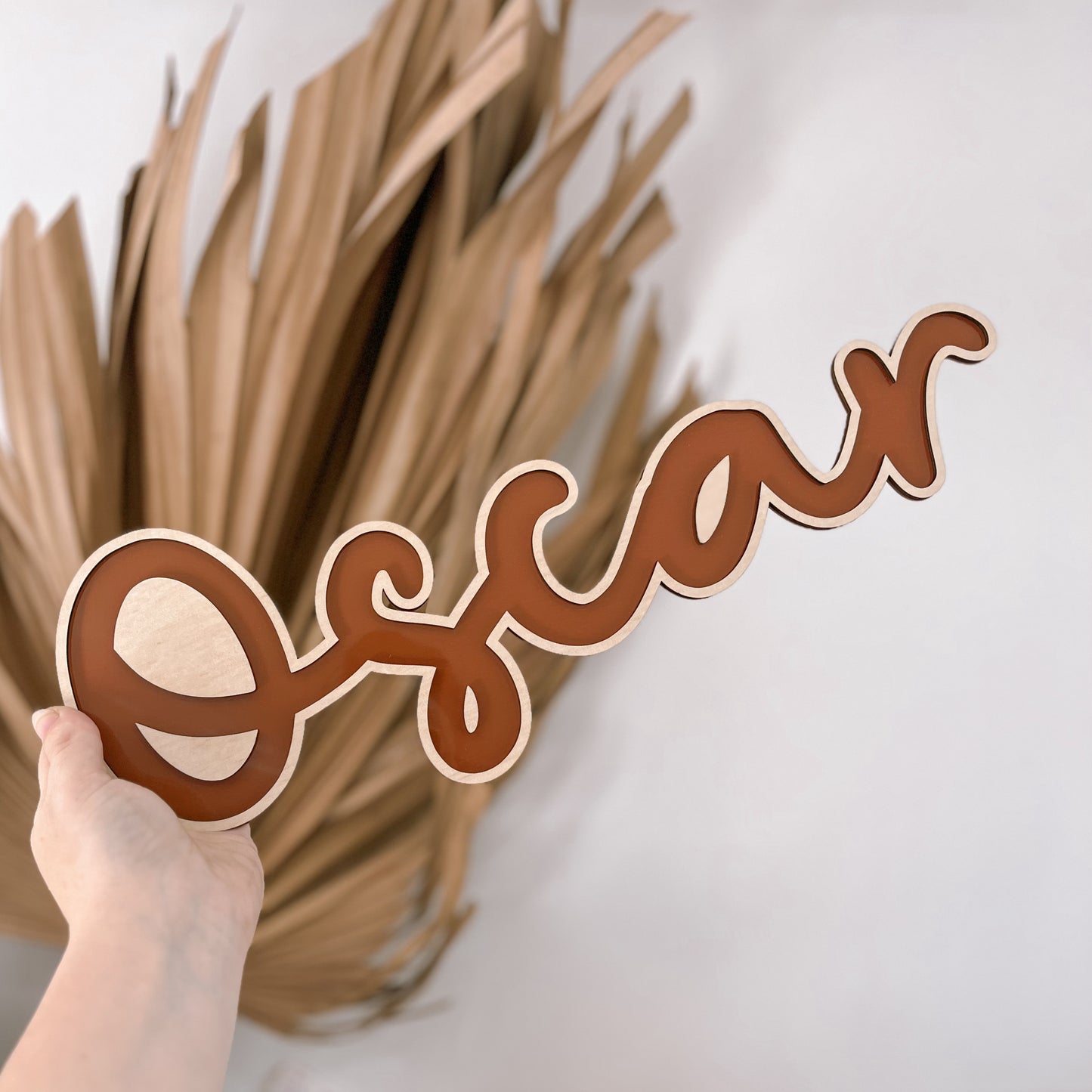 PERSONALISED NAME PLAQUE | Wall Script | Multiple Colour Options