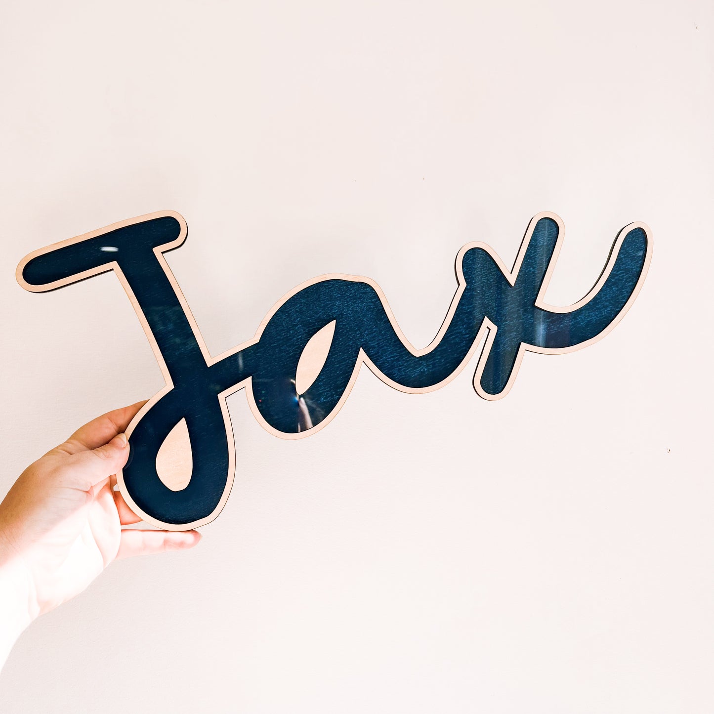 PERSONALISED NAME PLAQUE | Wall Script | Multiple Colour Options