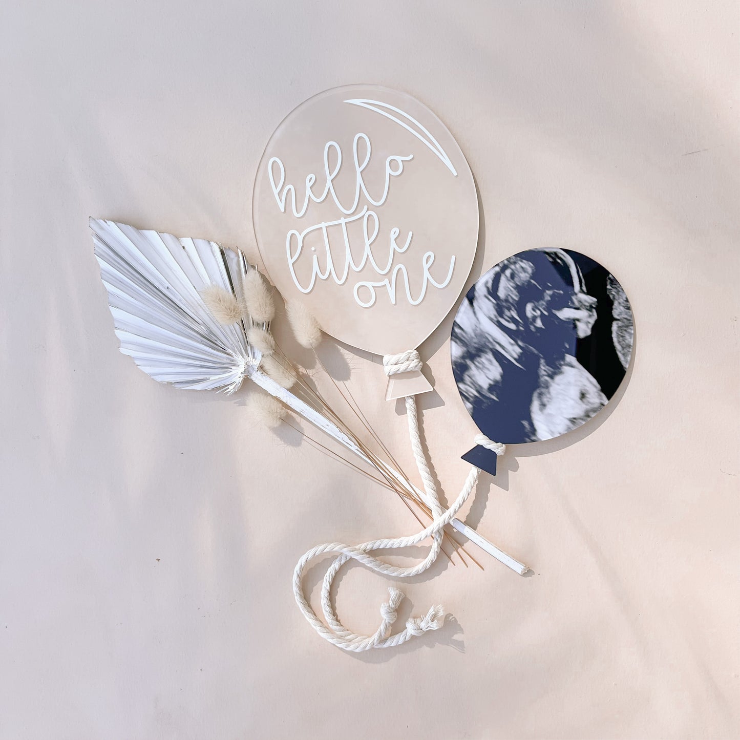 ULTRASOUND Announcement Balloon Set | Small + Large | Multiple Colour Options