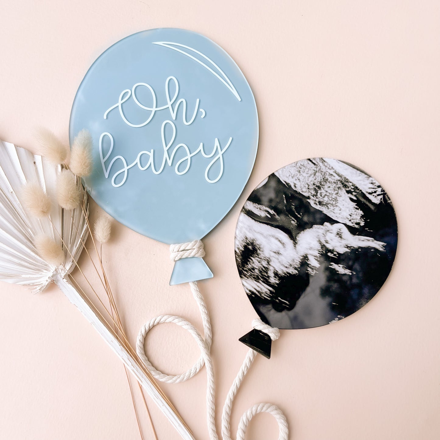 ULTRASOUND Announcement Balloon Set | Small + Large | Multiple Colour Options