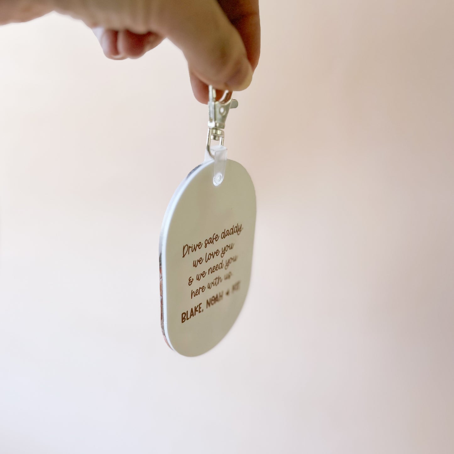 PHOTO KEYCHAIN / KEYRING | Personalised - Optional Message on Reverse