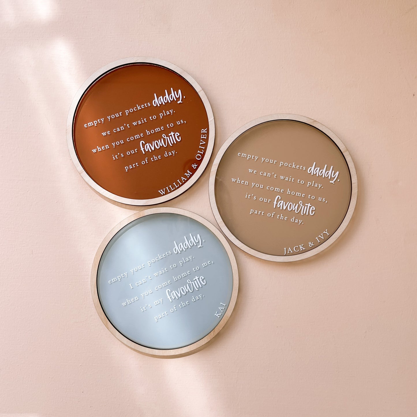 Valet/Trinket Tray / Front Door Organiser | Personalised | Multiple Colour Options