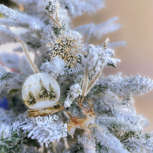 RUSTIKALER BILDER-WEIHNACHTSSCHMUCK | Personalisiert | Mehrere Bildoptionen