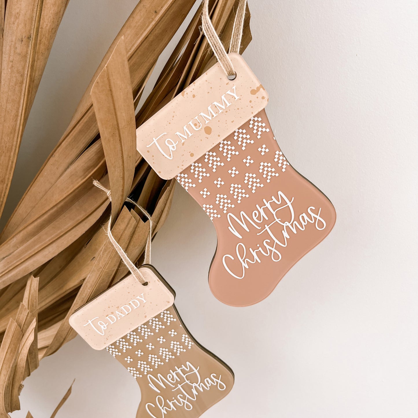 GIFT CARD HOLDER - STOCKING | Personalised | Multiple Colour Options + Combinations