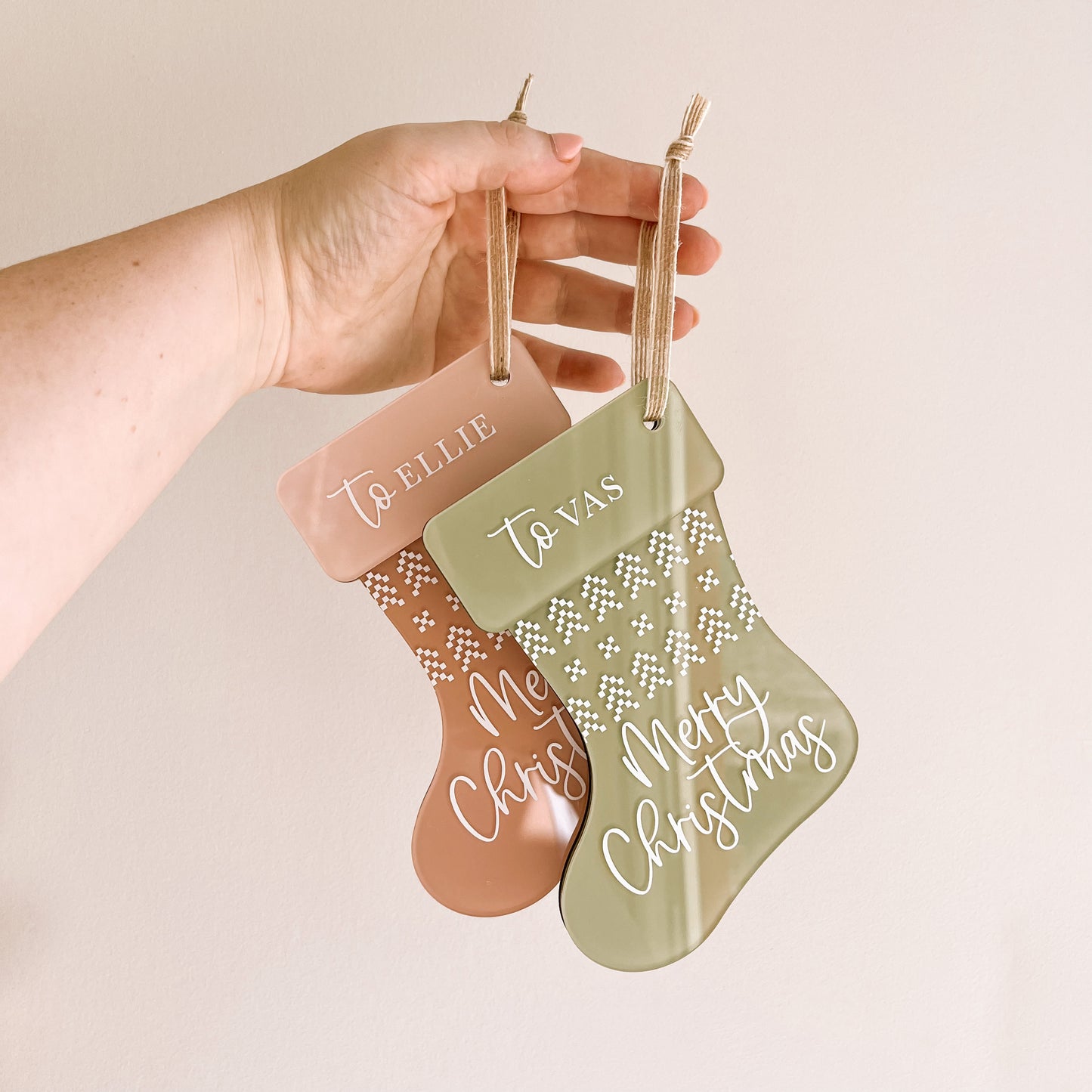 GIFT CARD HOLDER - STOCKING | Personalised | Multiple Colour Options + Combinations