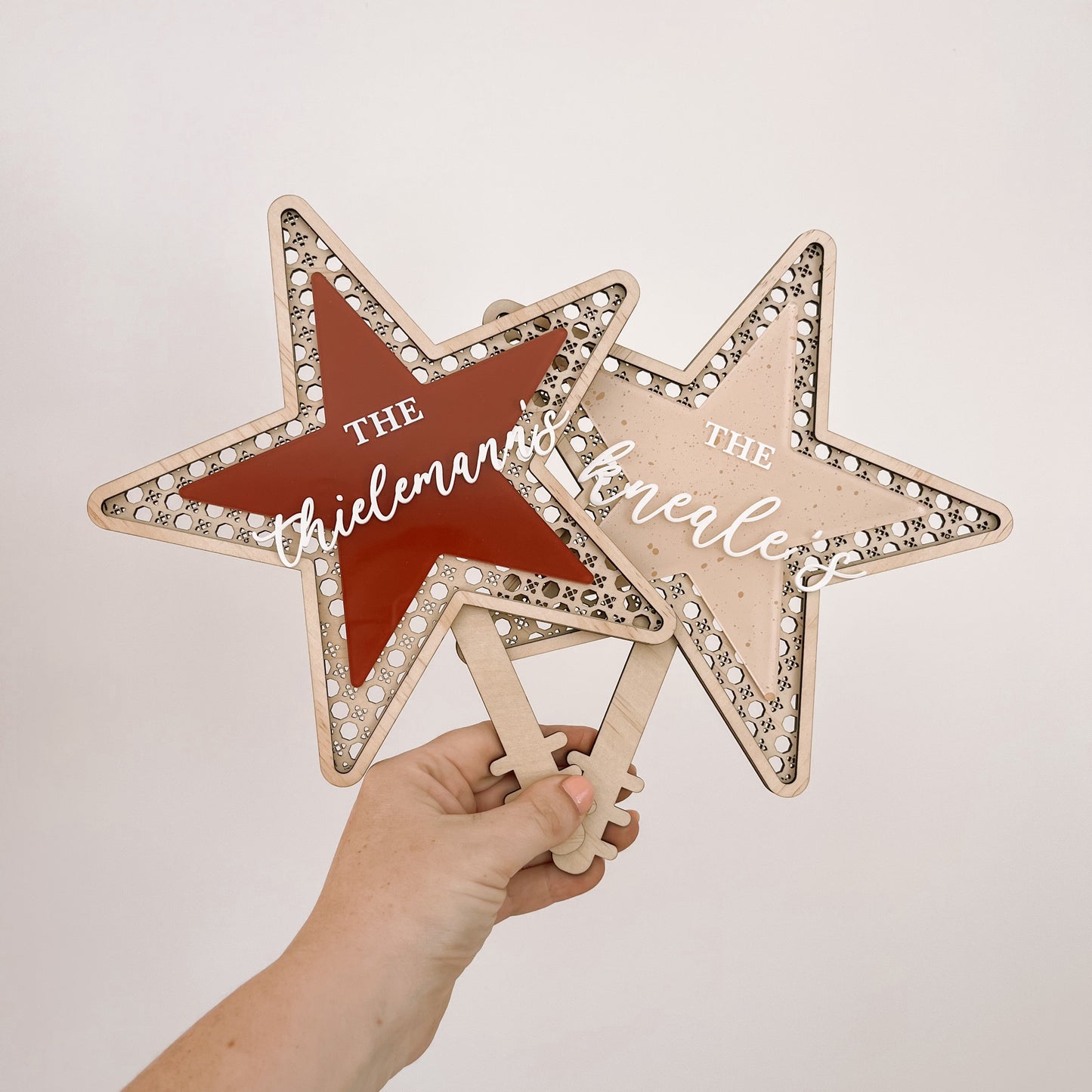 CHRISTMAS TREE STAR TOPPER | Personalised | Multiple Colour Options