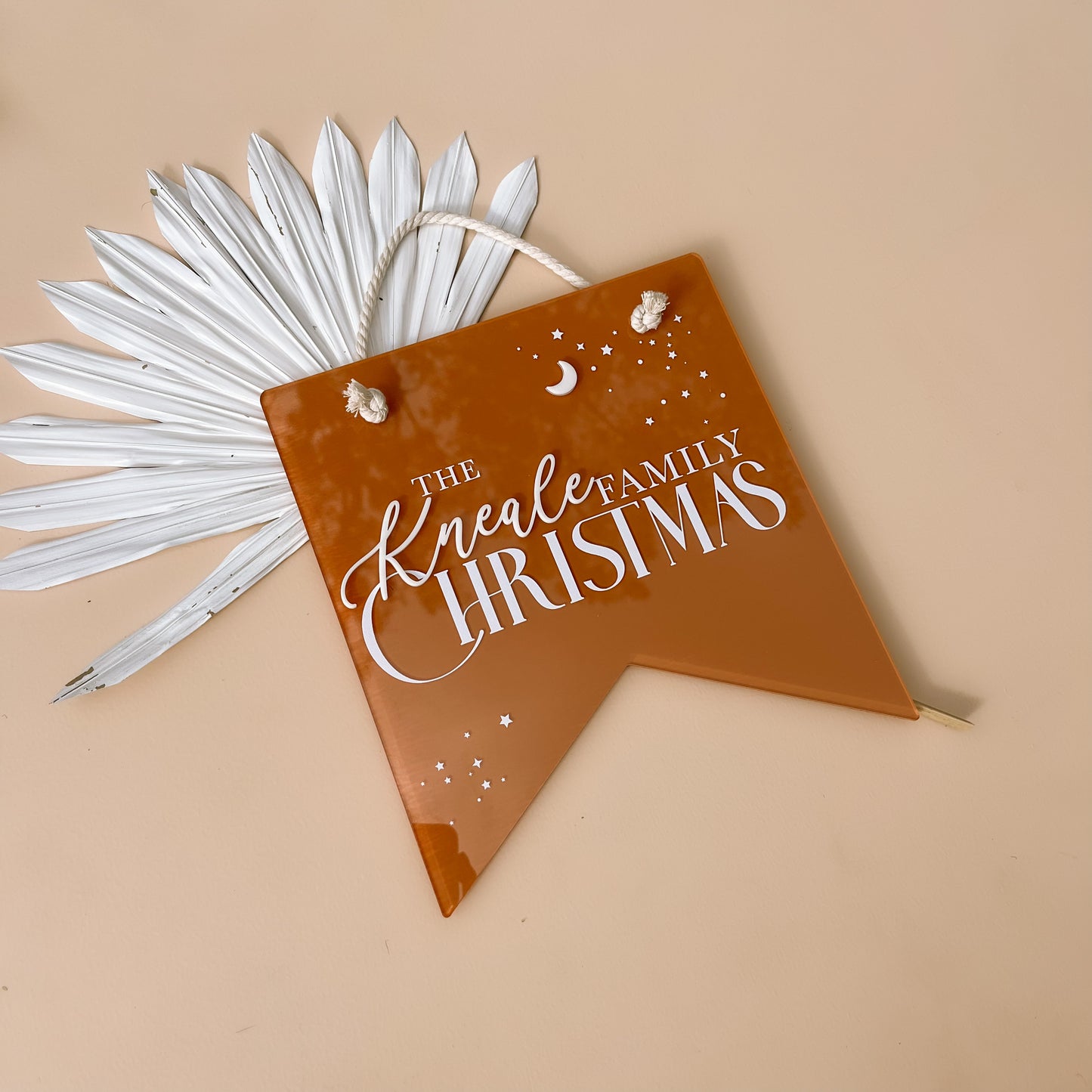 FAMILY CHRISTMAS SIGN | Personalised | Multiple Colour + Pattern Options