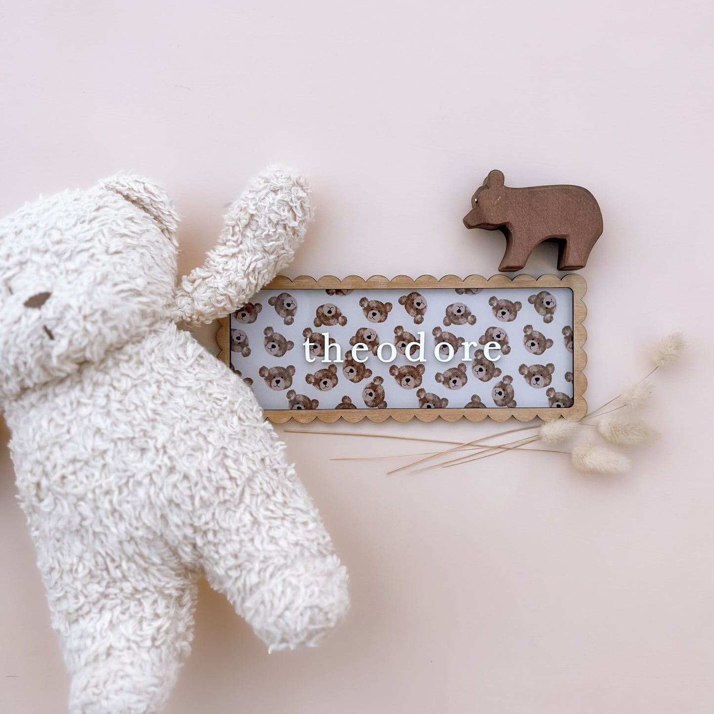 Vintage-Style Rectangle Wall Name Plaque | Personalised Kids Name Plaque | Salt & Pine Store