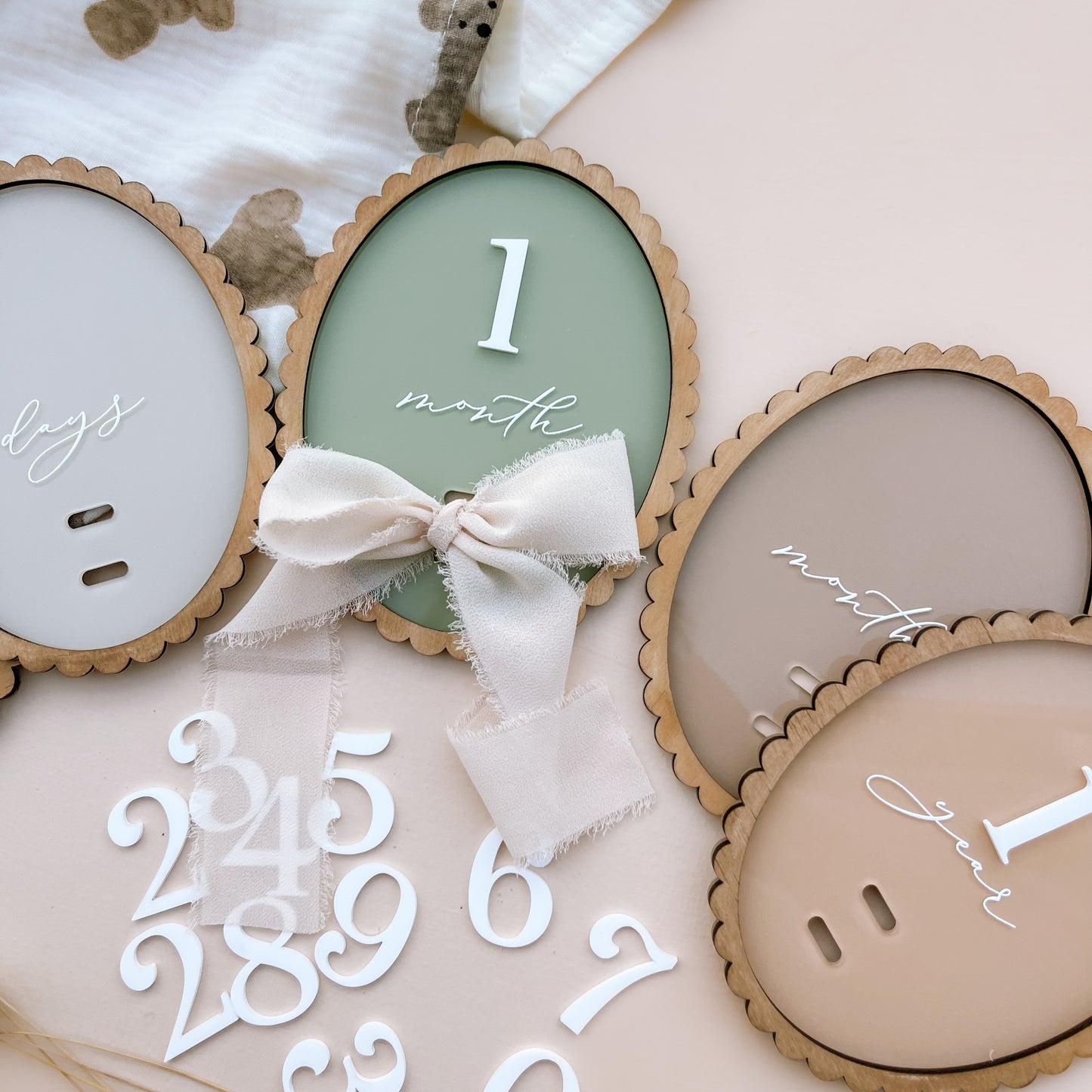 Vintage-Style Baby Milestone Set | Salt & Pine Store