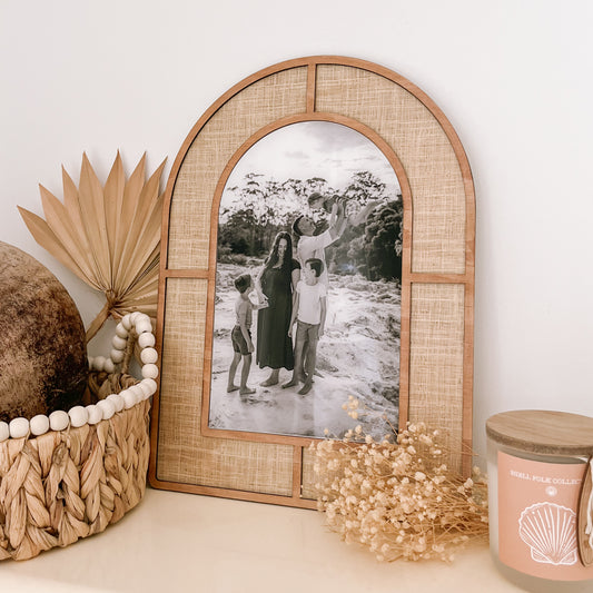 Personalised photo frame keepsake with family photo for home decor and gift
