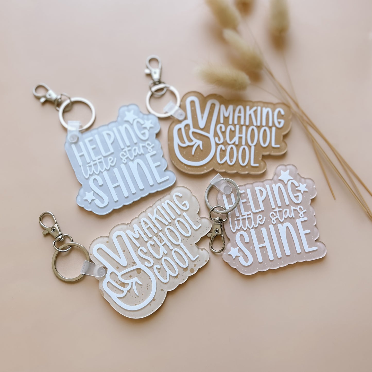 EDUCATOR / TEACHER KEYRING | Multiple Colour & Pattern Choices | Discounted Bundle Offers!