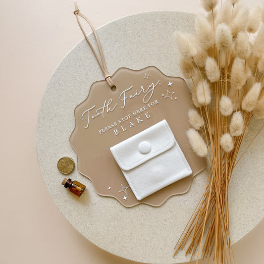 TOOTH FAIRY PLAQUE | Personalised | Hanging | Multiple Colour Options