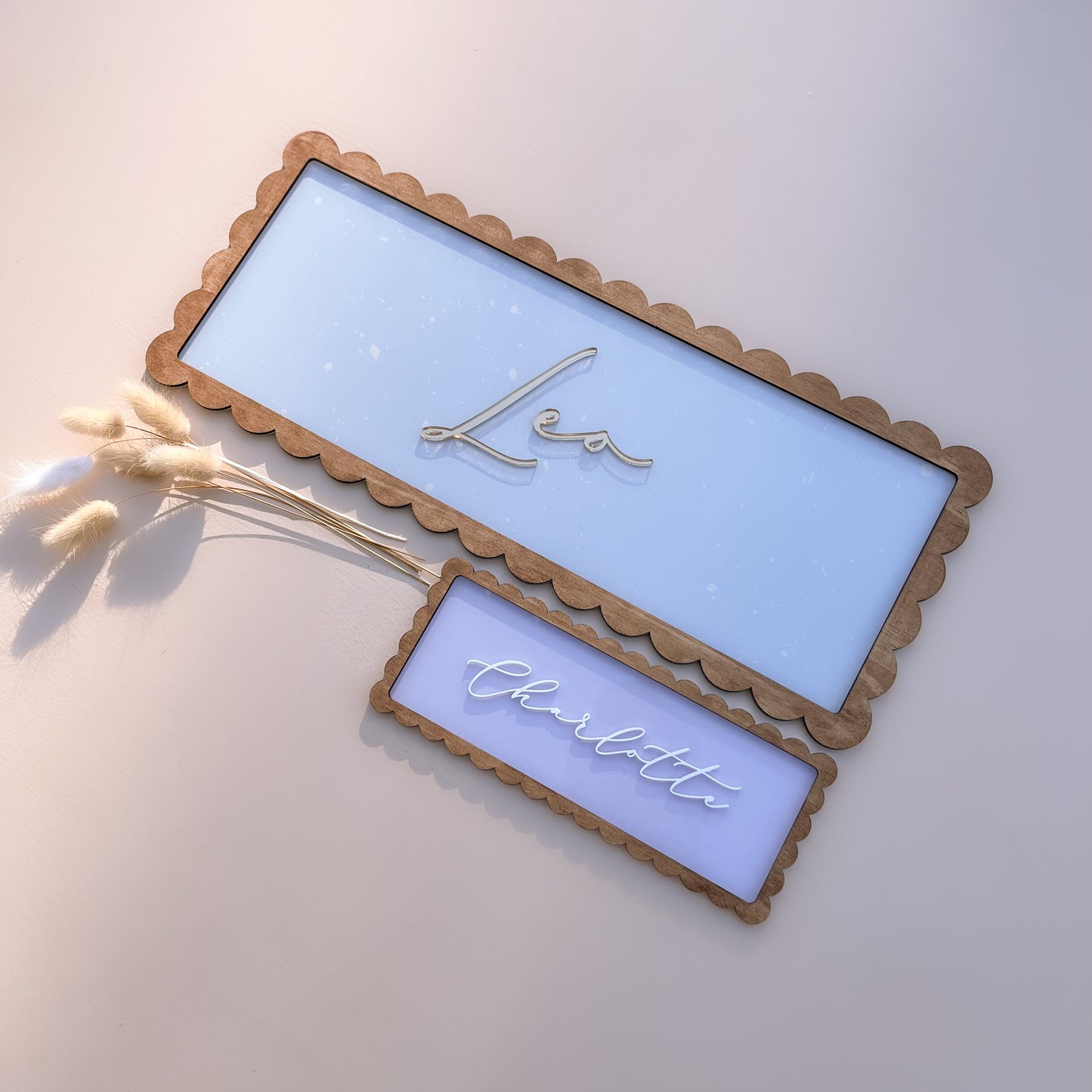 Vintage-Style Rectangle Wall Name Plaque | PERSONALISED | Multiple Colour, Pattern & Size Options