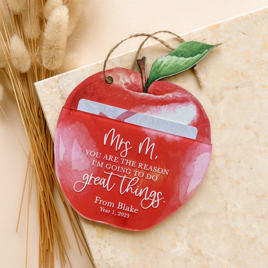 GIFT CARD HOLDER - APPLE | Personalised