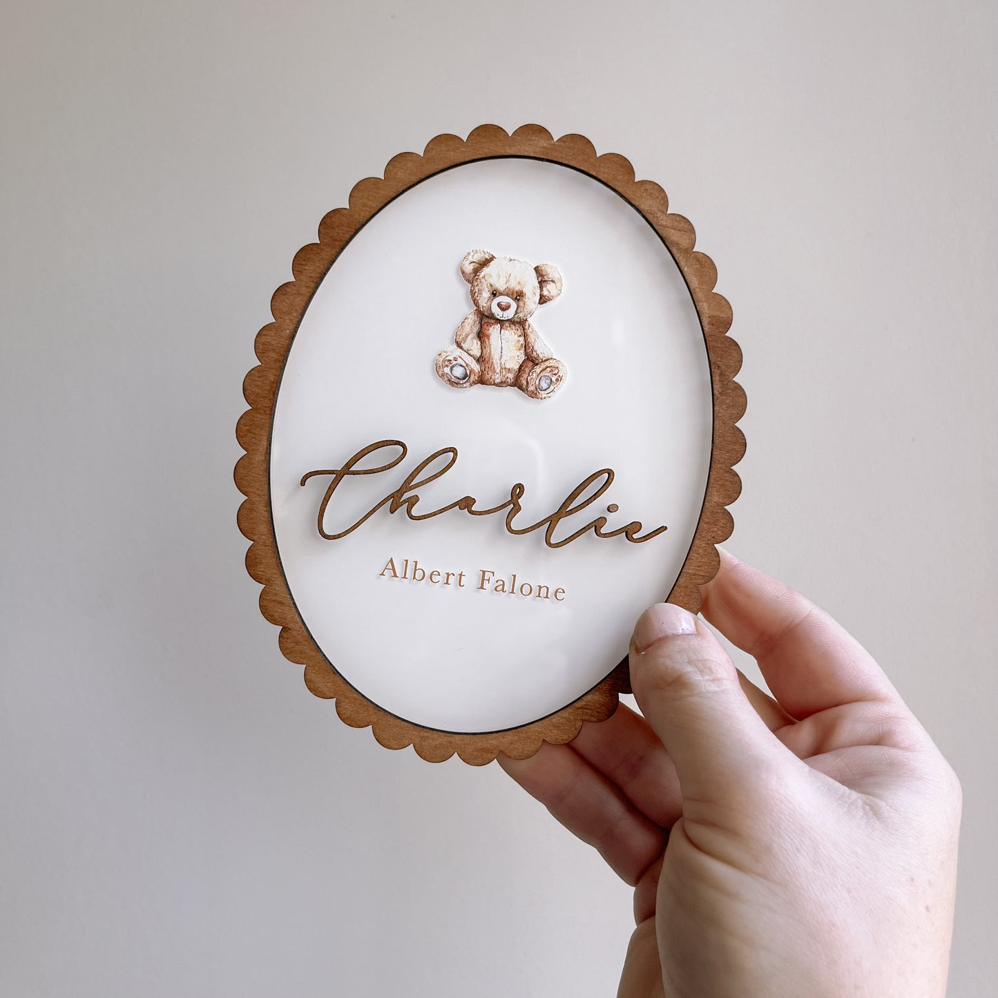 Heritage Name Plaque with Vintage-Style Image | PERSONALISED | Multiple Colour, Pattern & Image Options