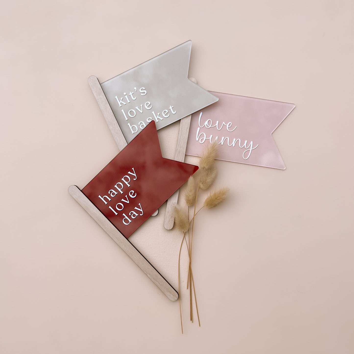 Acrylic Decorative Flag Personalised | Multiple Colour & Pattern Options