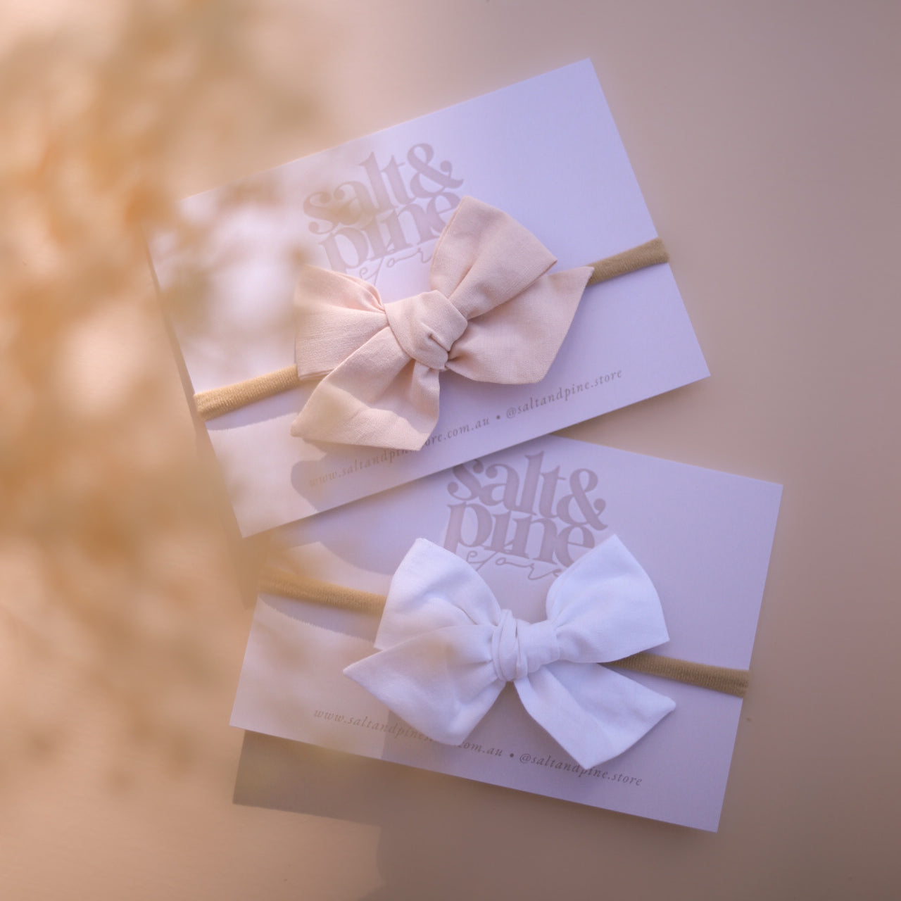 Delicate Newborn Headband | Bow | 2 Colours